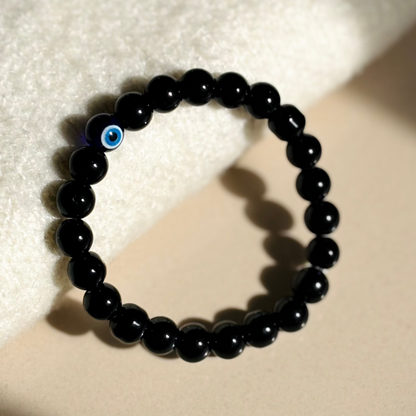 Money Magnet, Black Tourmaline, Rudraksha Bracelet Combo - Attract Wealth, Block Negativity & Positive Energy - Divine chakra
